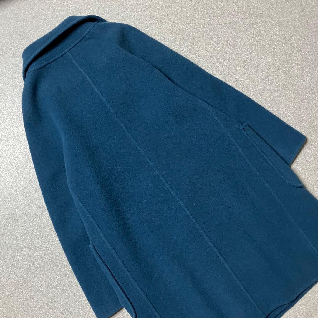 HERNO リバーコート ダブルフェイス ラムウール ロング ブルー ヘルノ