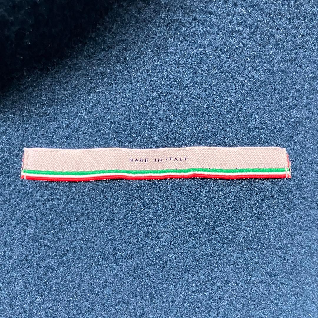 HERNO リバーコート ダブルフェイス ラムウール ロング ブルー ヘルノ