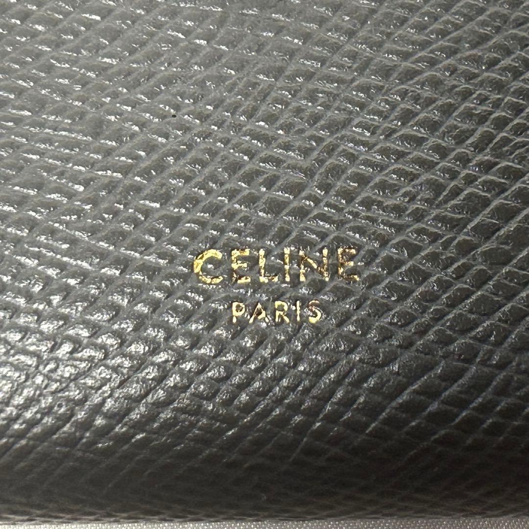 【CELINE】美品 保存袋付 ストラップウォレット ミディアム 二つ折り 財布