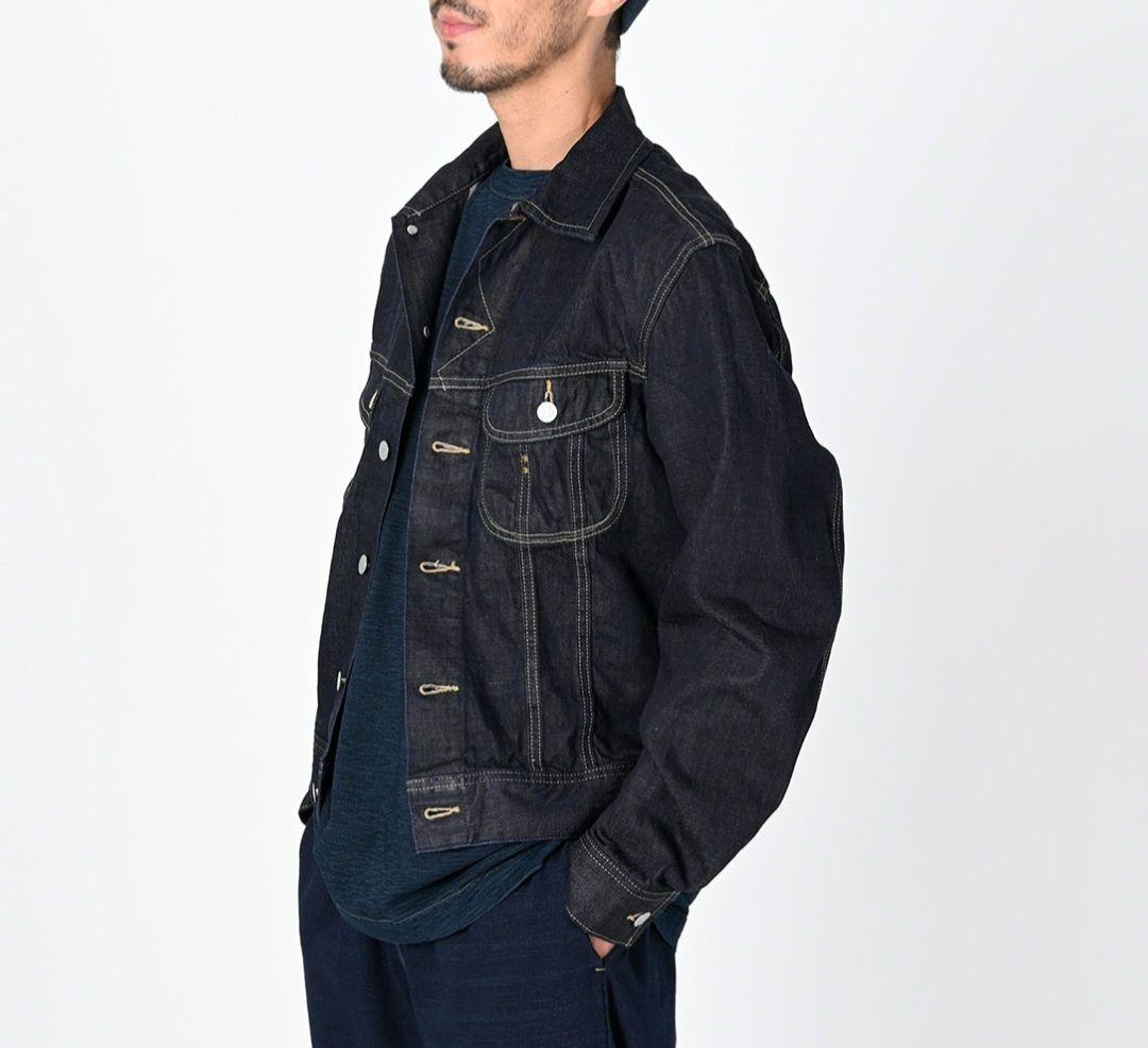 45R ライ麦デニム 908山比古比女ジャケット インディゴ濃　サイズ４