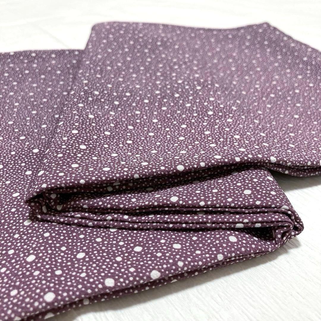 【未使用美品✨】東レシルック　さんび　洗える着物　江戸小紋　大小あられ　紫色H1