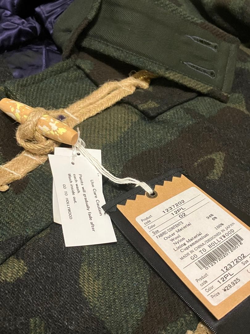 GO TO HOLLYWOOD 　ダッフルコート 迷彩　新品タグ付き