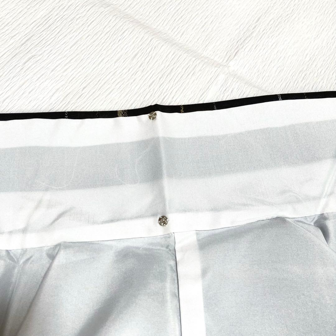 【良品✨】東レシルック　洗える着物　小紋　紬調　織物調　黒色　横段　袷　R7