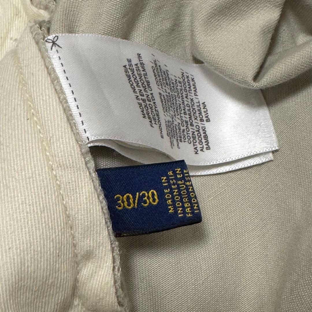 POLO RALPH LAUREN チノパンツ 30 グレージュ/オフホワイト