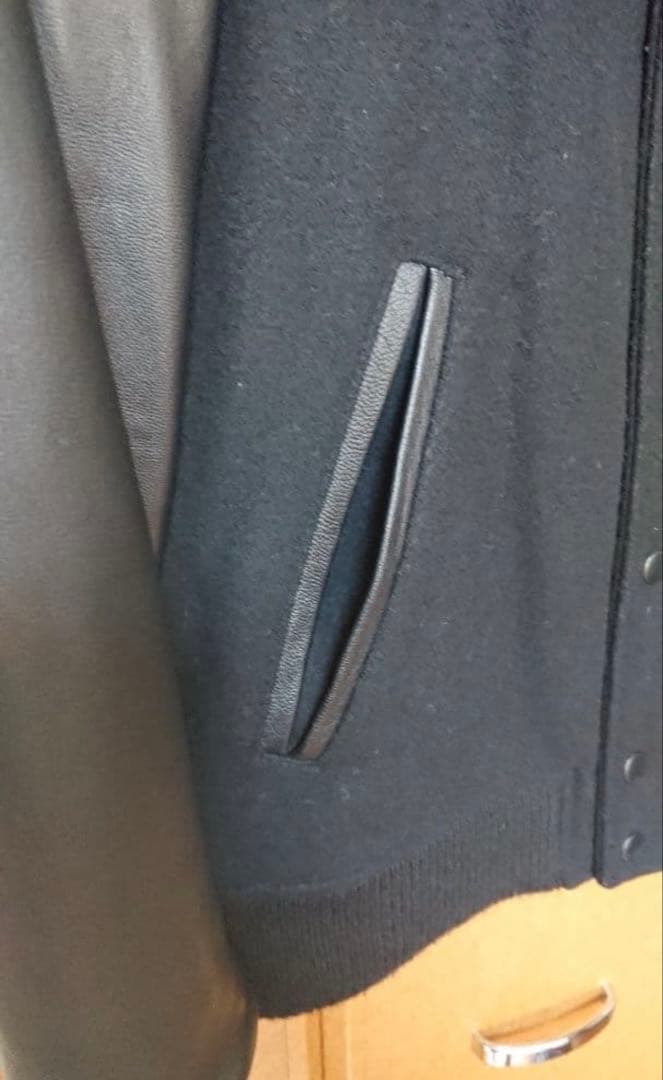 nano・universe 羊革 スタジャン ブラック Ｌ