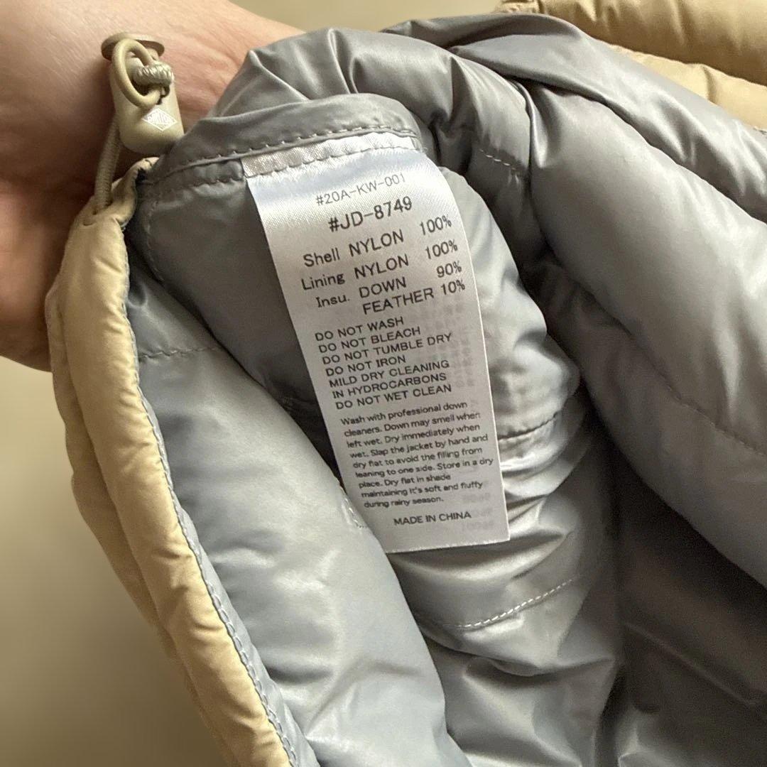 DANTON　 ダントン　ベージュ　インナーダウンベスト 36