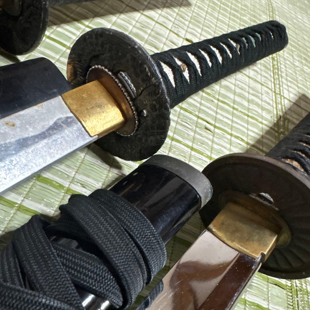 模造刀　模擬刀　武士　侍　伝統工芸　剣　ソード　太刀　鞘　鍔　4本