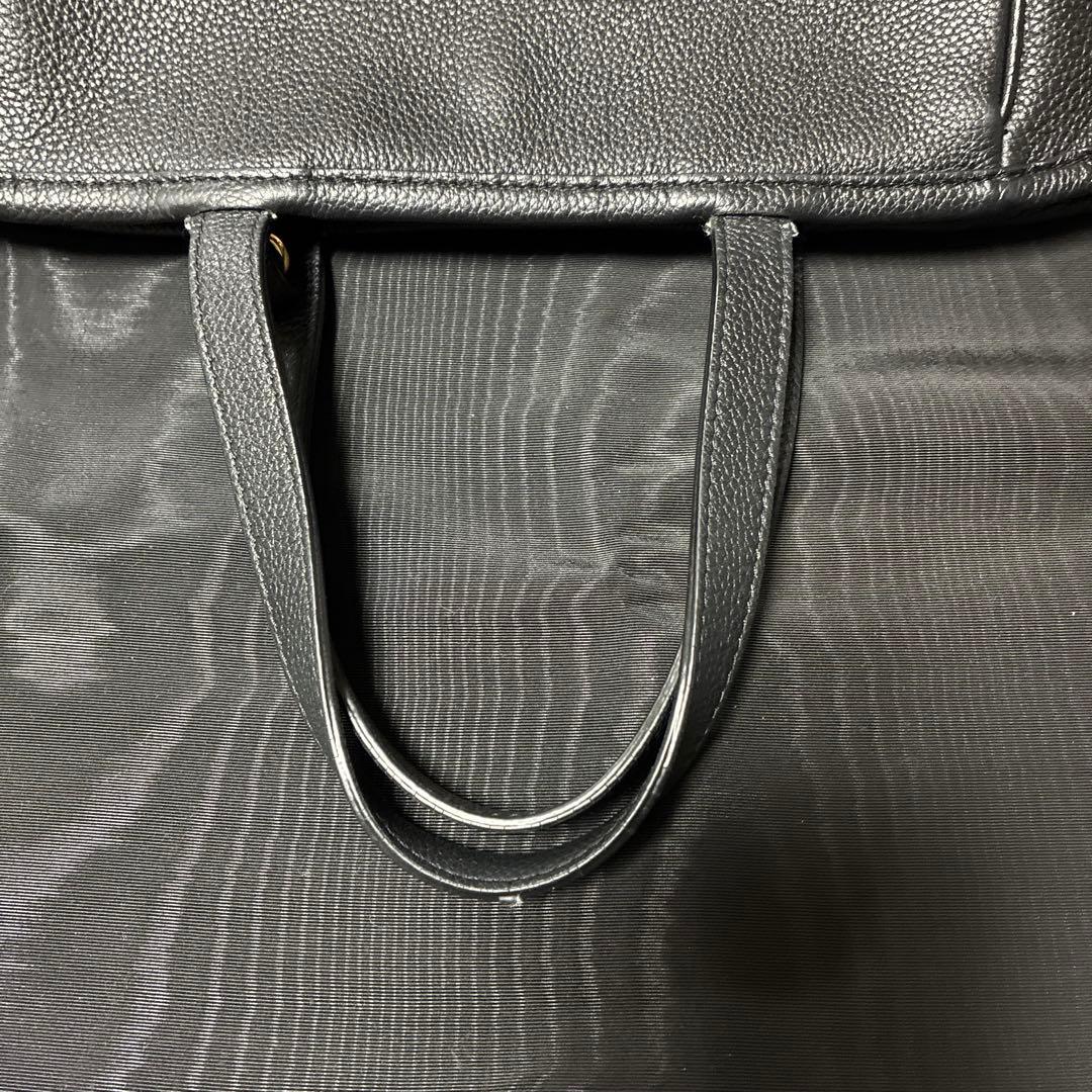 ★CELINE ブラックレザートートバッグ★