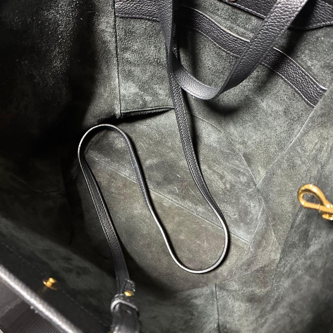 ★CELINE ブラックレザートートバッグ★