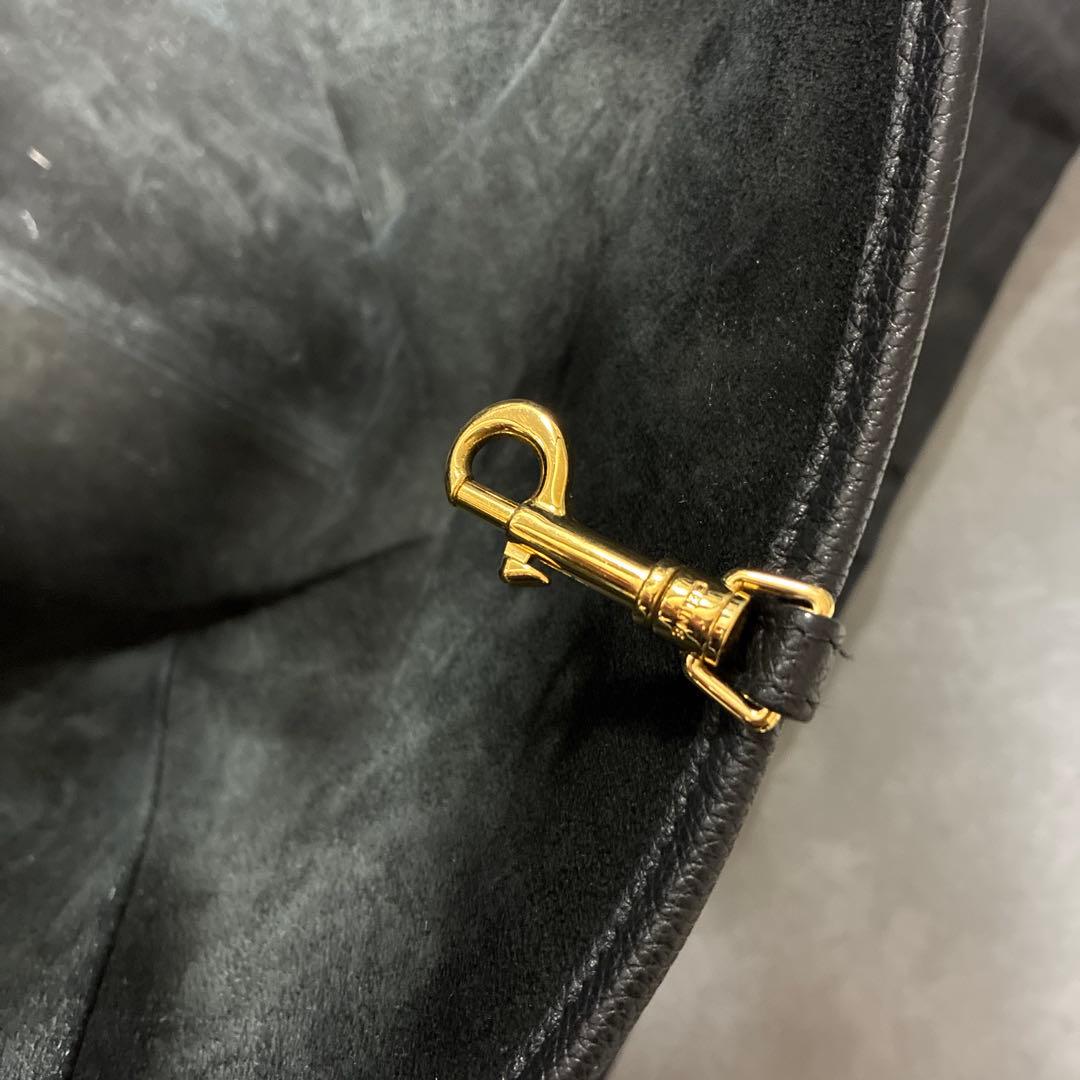 ★CELINE ブラックレザートートバッグ★