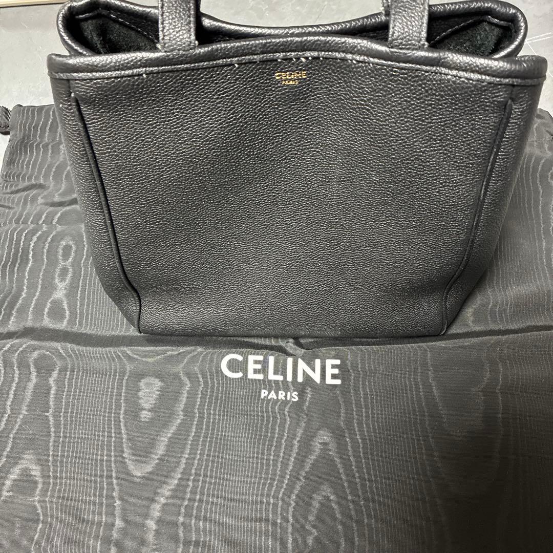 ★CELINE ブラックレザートートバッグ★