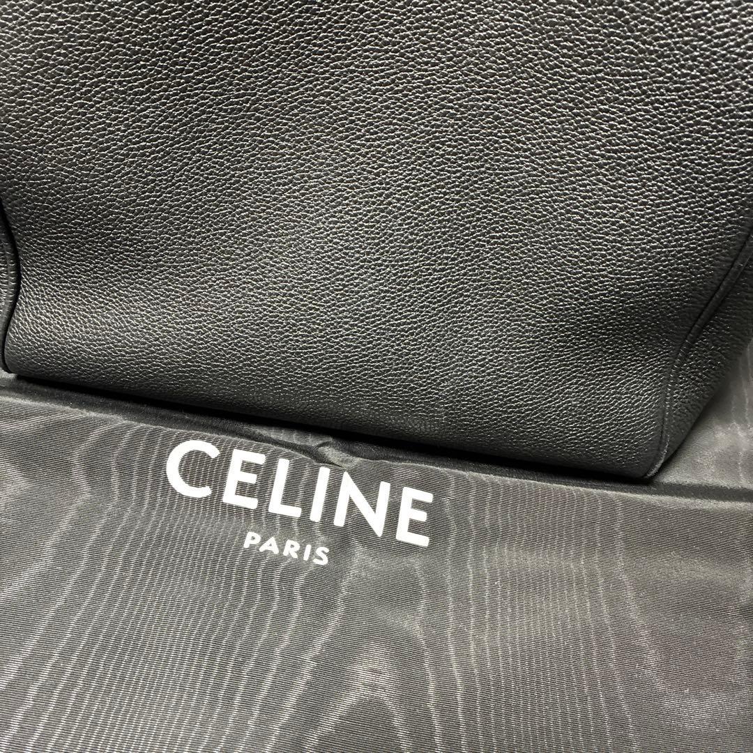 ★CELINE ブラックレザートートバッグ★