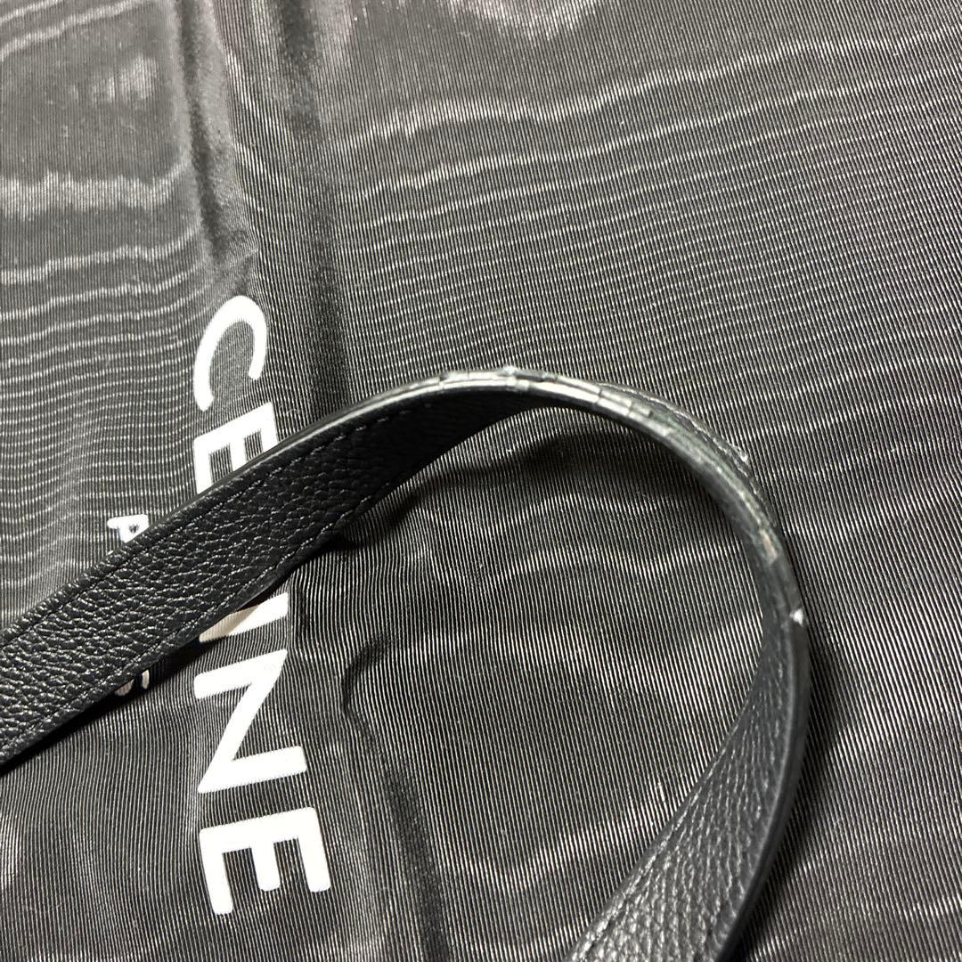 ★CELINE ブラックレザートートバッグ★