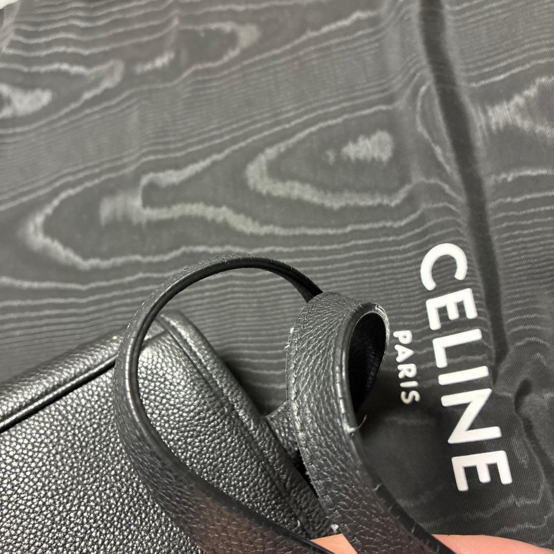 ★CELINE ブラックレザートートバッグ★