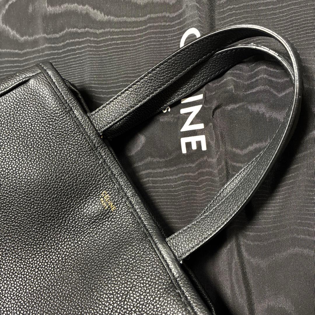 ★CELINE ブラックレザートートバッグ★