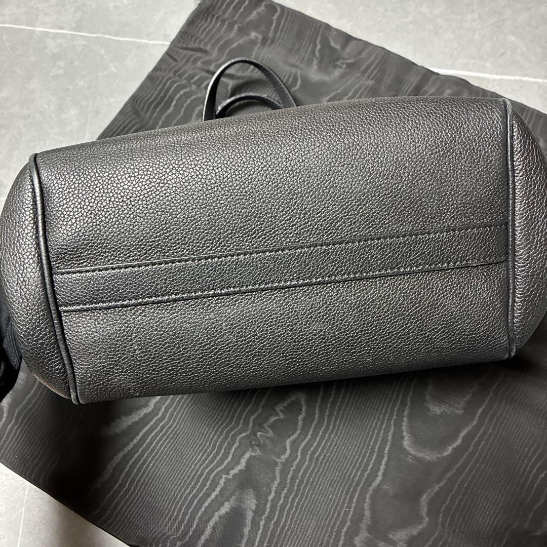★CELINE ブラックレザートートバッグ★