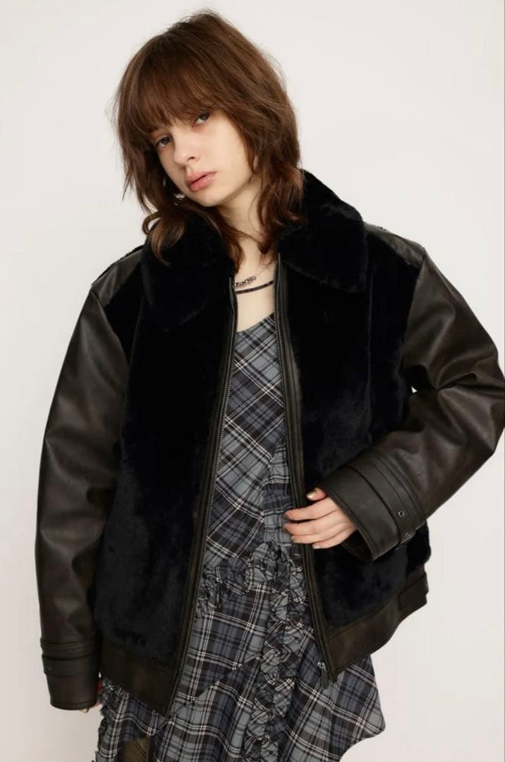 SLY FAUX FUR DOCKING G-1 ジャケット
