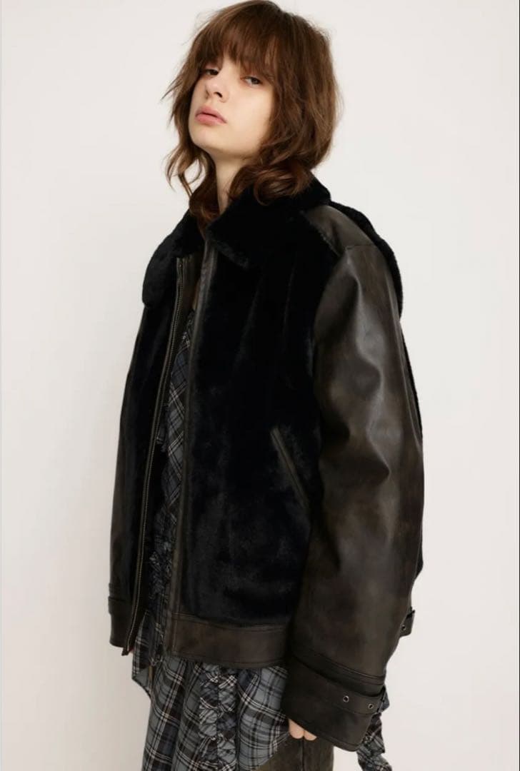 SLY FAUX FUR DOCKING G-1 ジャケット