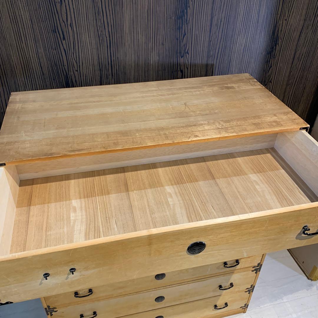 2分割　桐タンス 6引き出し