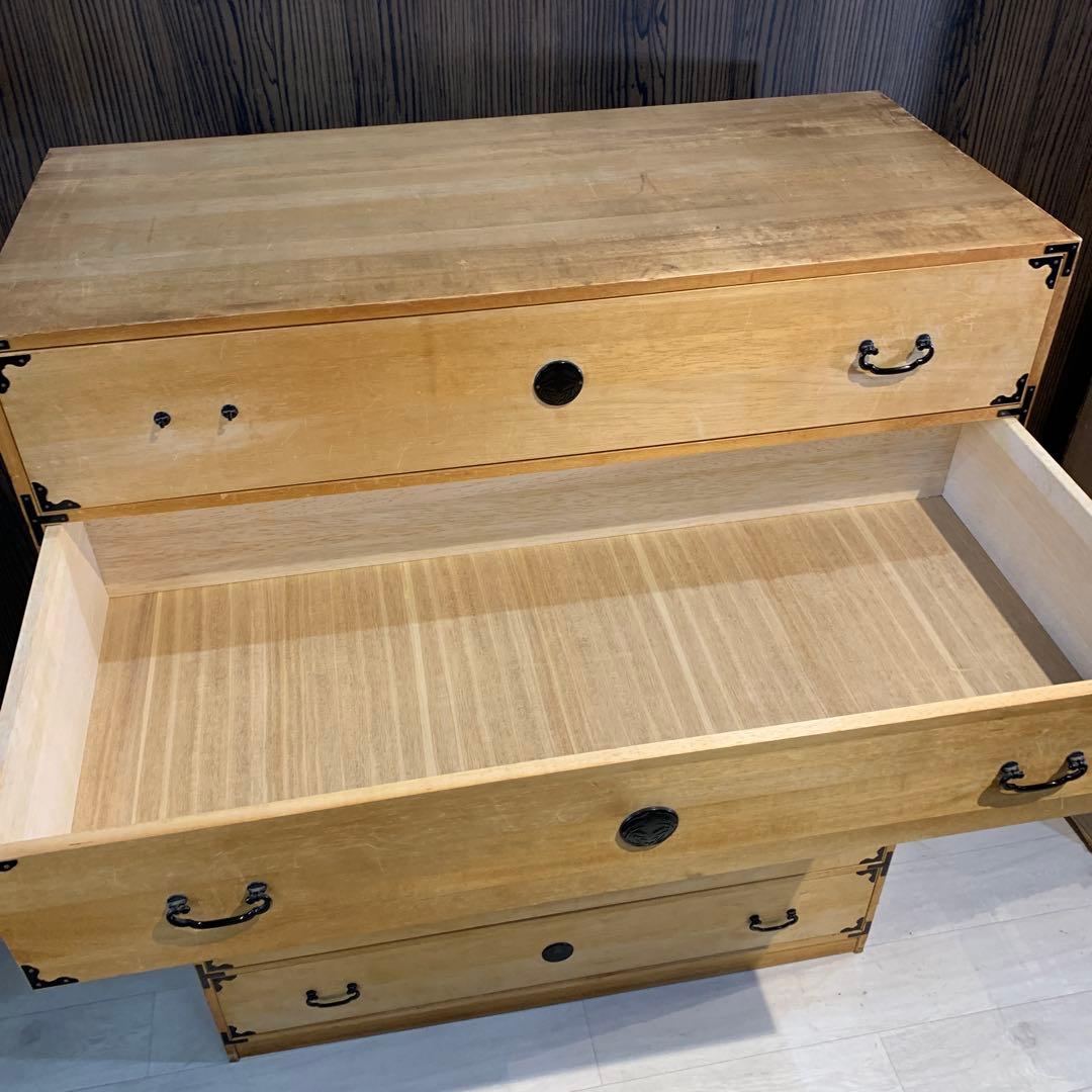 2分割　桐タンス 6引き出し