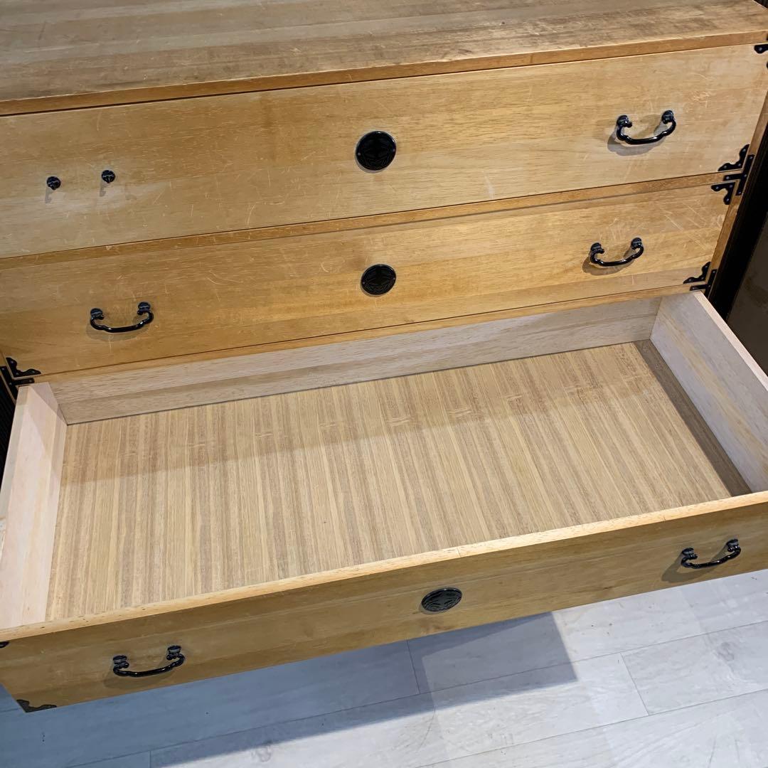 2分割　桐タンス 6引き出し