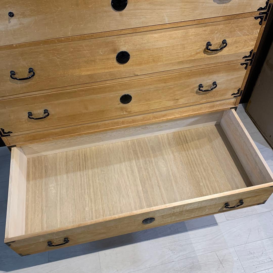 2分割　桐タンス 6引き出し