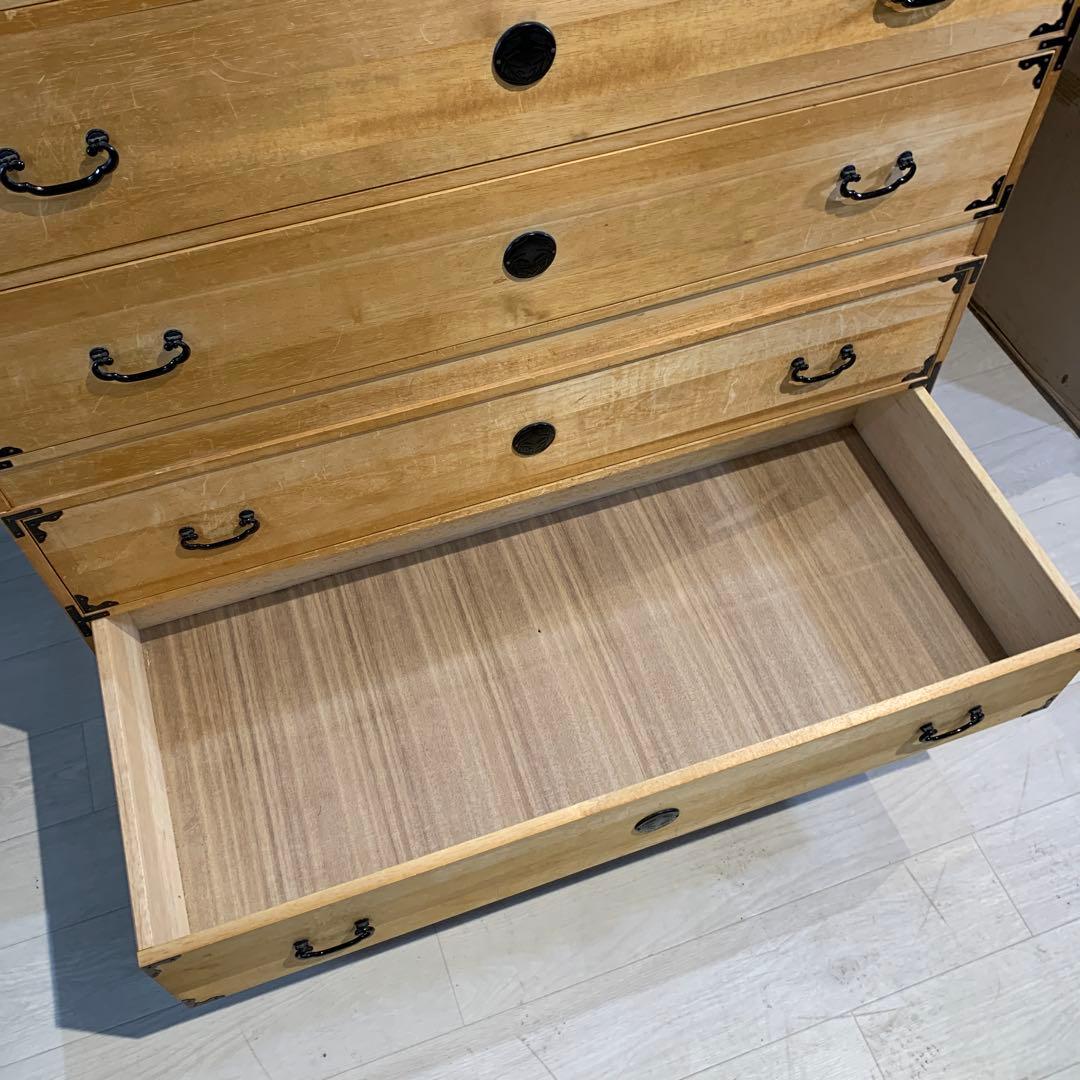 2分割　桐タンス 6引き出し