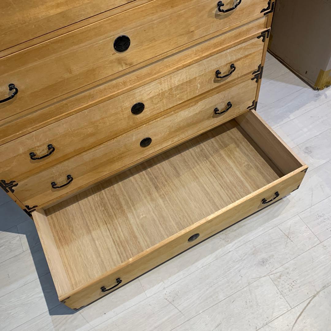 2分割　桐タンス 6引き出し