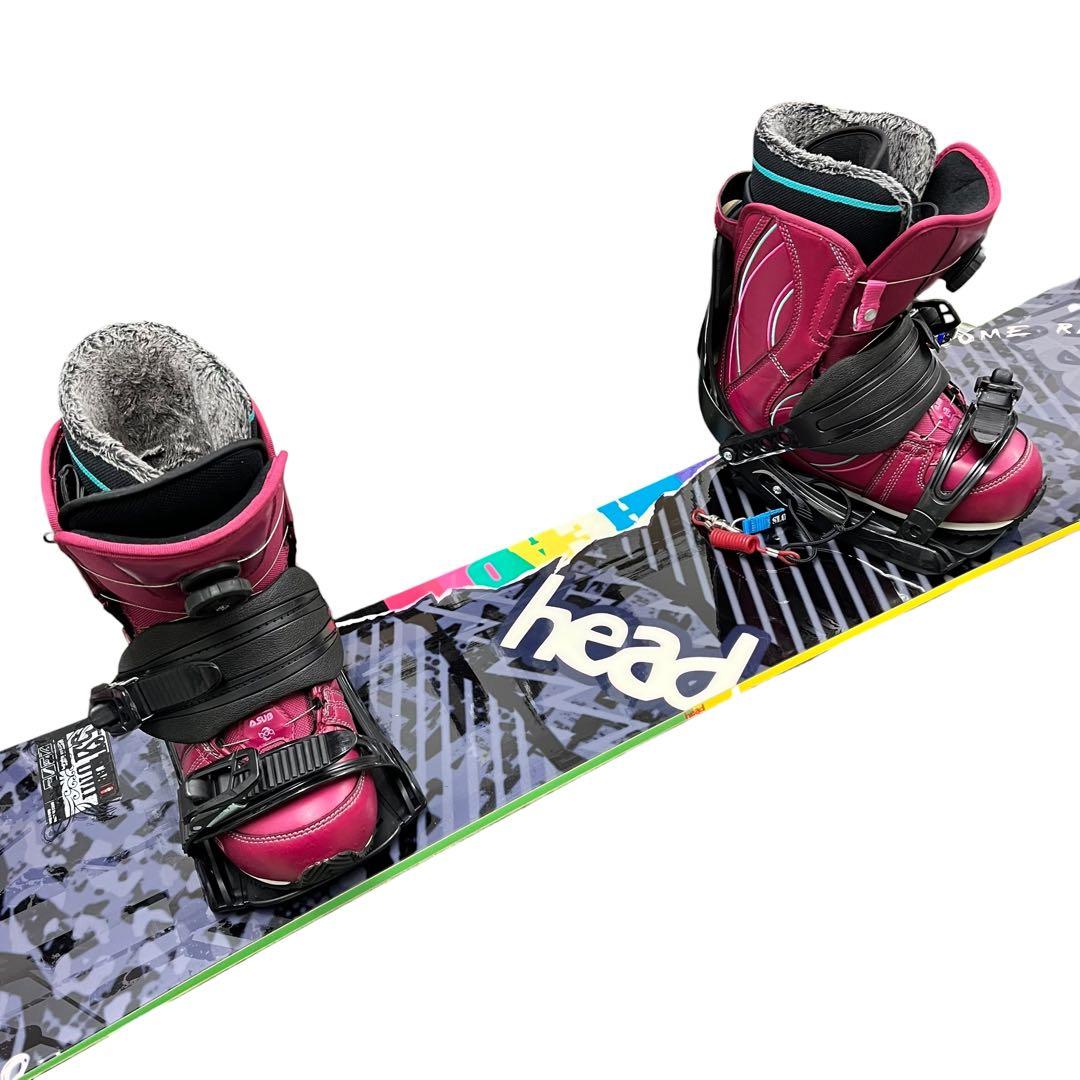 レディース3点セット HEAD MATRIX ROCKA 152 バイン ブーツ