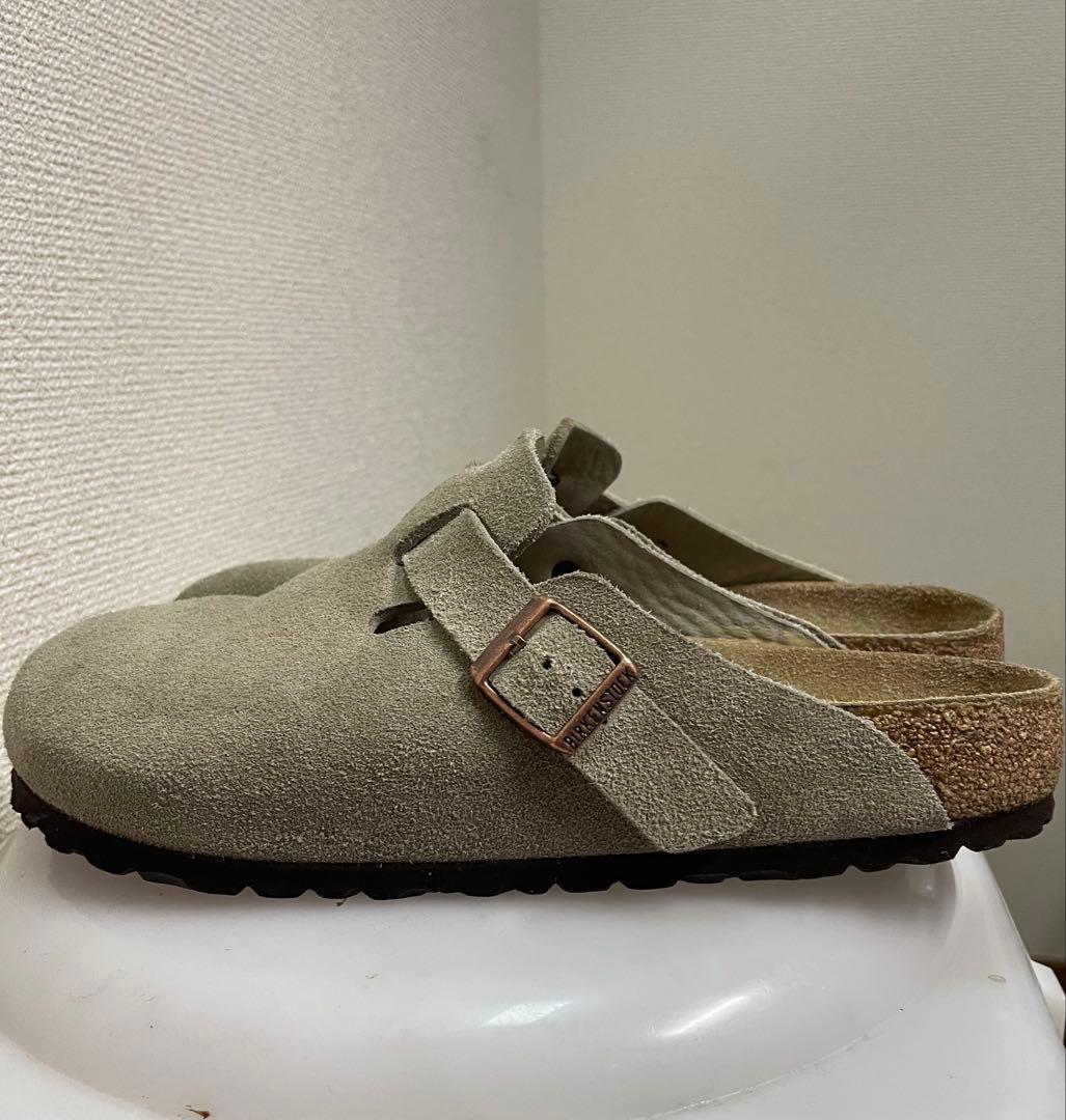 ビルケンシュトック　ボストン　ベージュ スエード サンダル 40