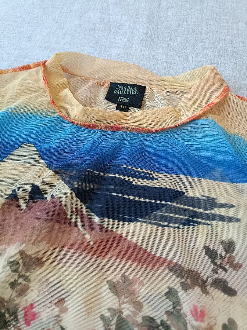 90s jean paul gaultier femme パワーネットトップス