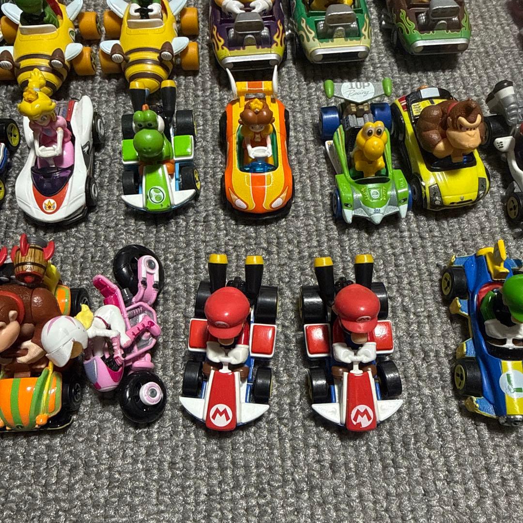 加*美様 マリオカート　ホットウィール　Mattel他プルバックミニカーセット4