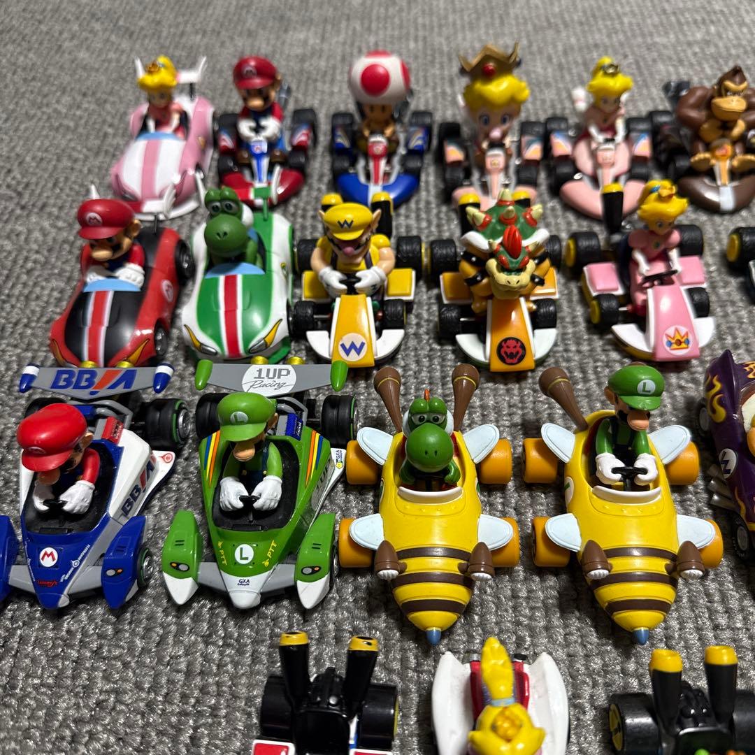 加*美様 マリオカート　ホットウィール　Mattel他プルバックミニカーセット4