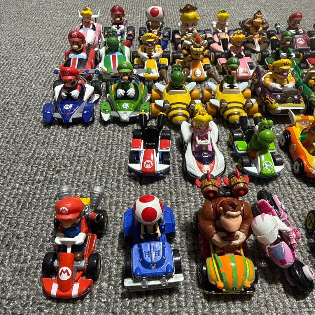 加*美様 マリオカート　ホットウィール　Mattel他プルバックミニカーセット4
