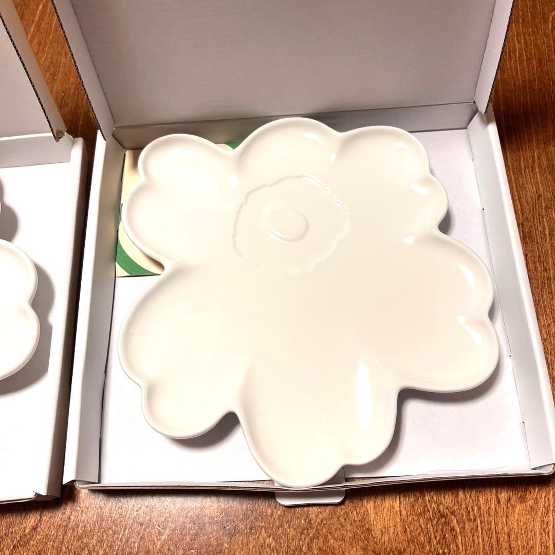 【新品】marimekko UNIKKO60 Plate 20cm White②