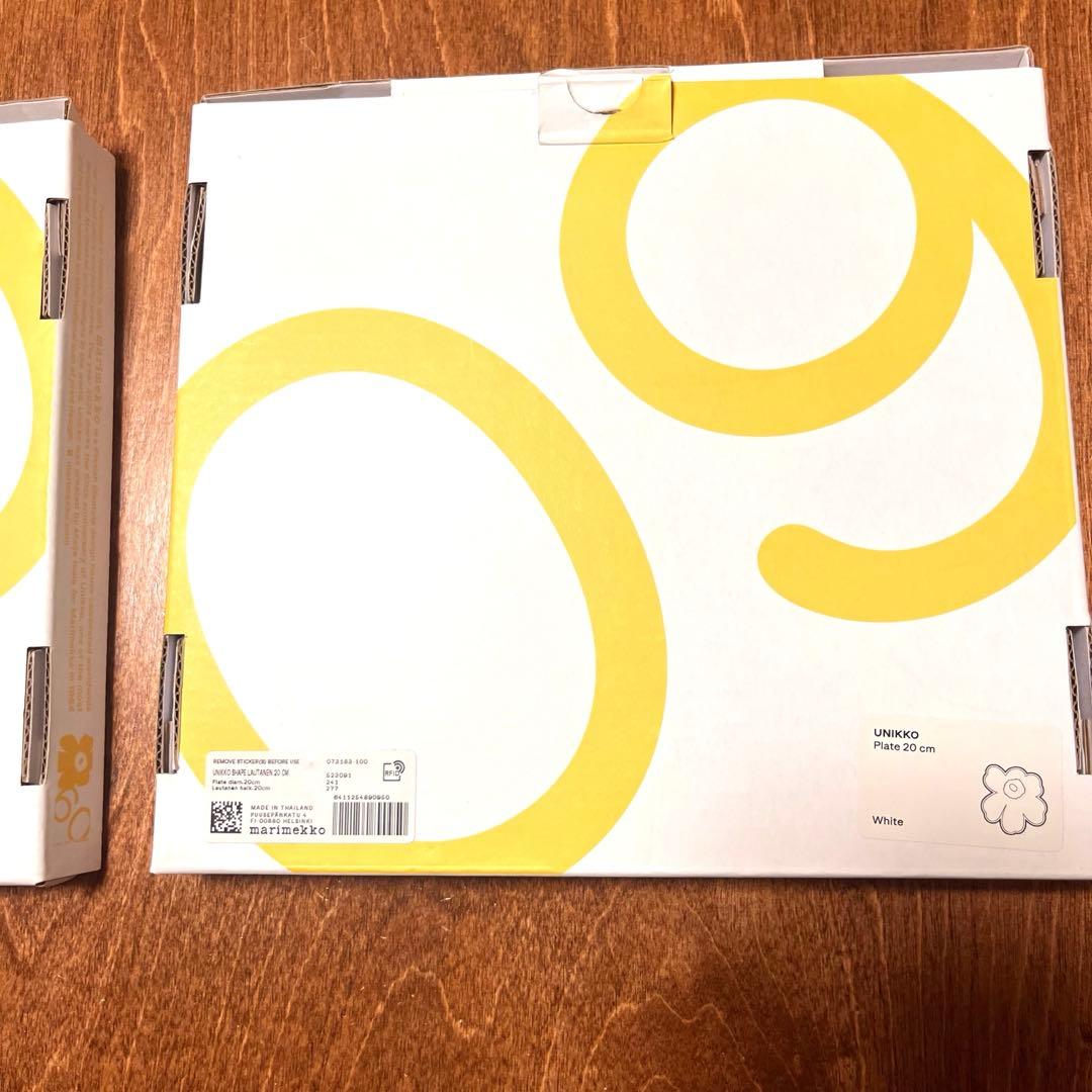【新品】marimekko UNIKKO60 Plate 20cm White②