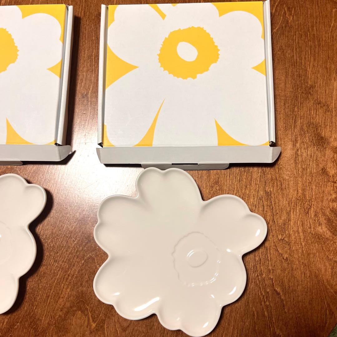 【新品】marimekko UNIKKO60 Plate 20cm White②