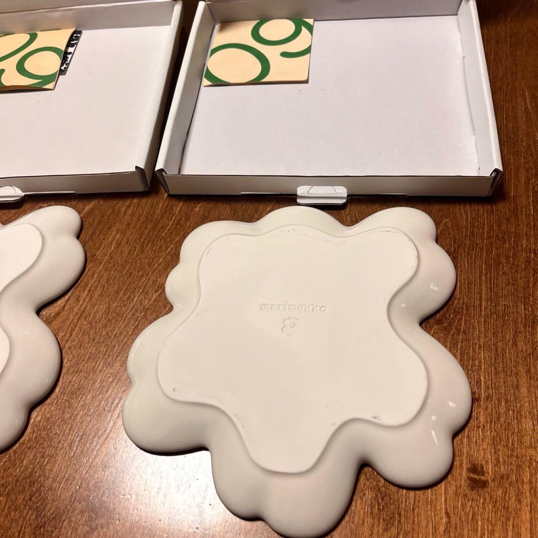 【新品】marimekko UNIKKO60 Plate 20cm White②