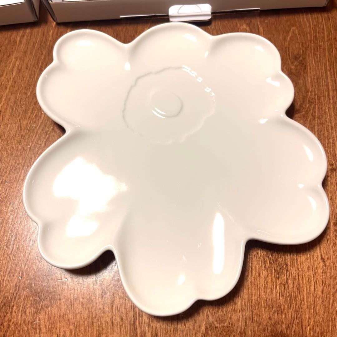 【新品】marimekko UNIKKO60 Plate 20cm White②