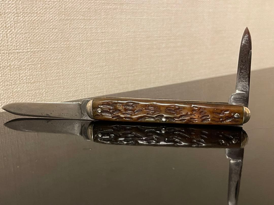 アンティークナイフ　チャレンジ　カトラリー社 イコールエンドナイフ　2枚刃