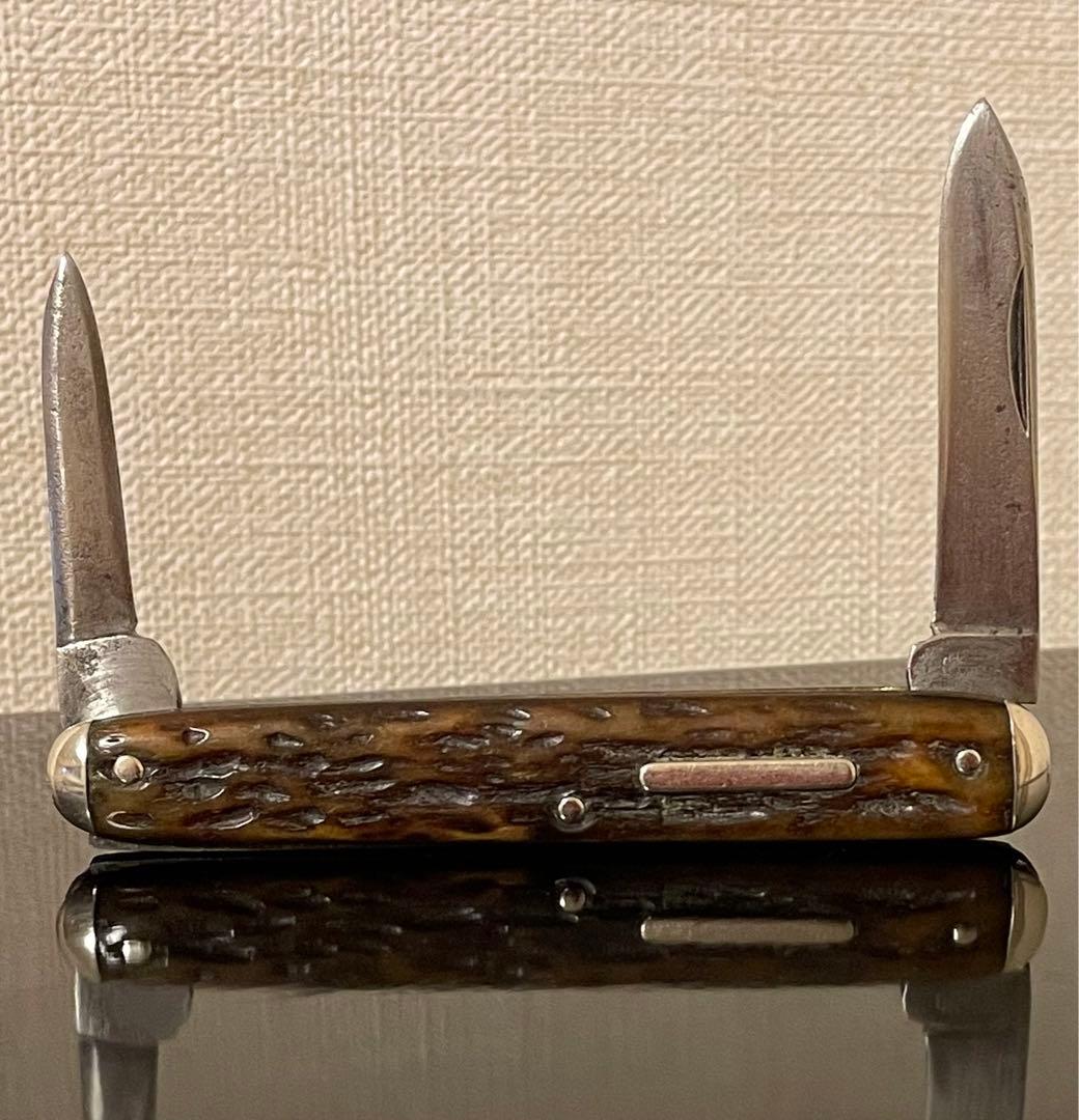 アンティークナイフ　チャレンジ　カトラリー社 イコールエンドナイフ　2枚刃