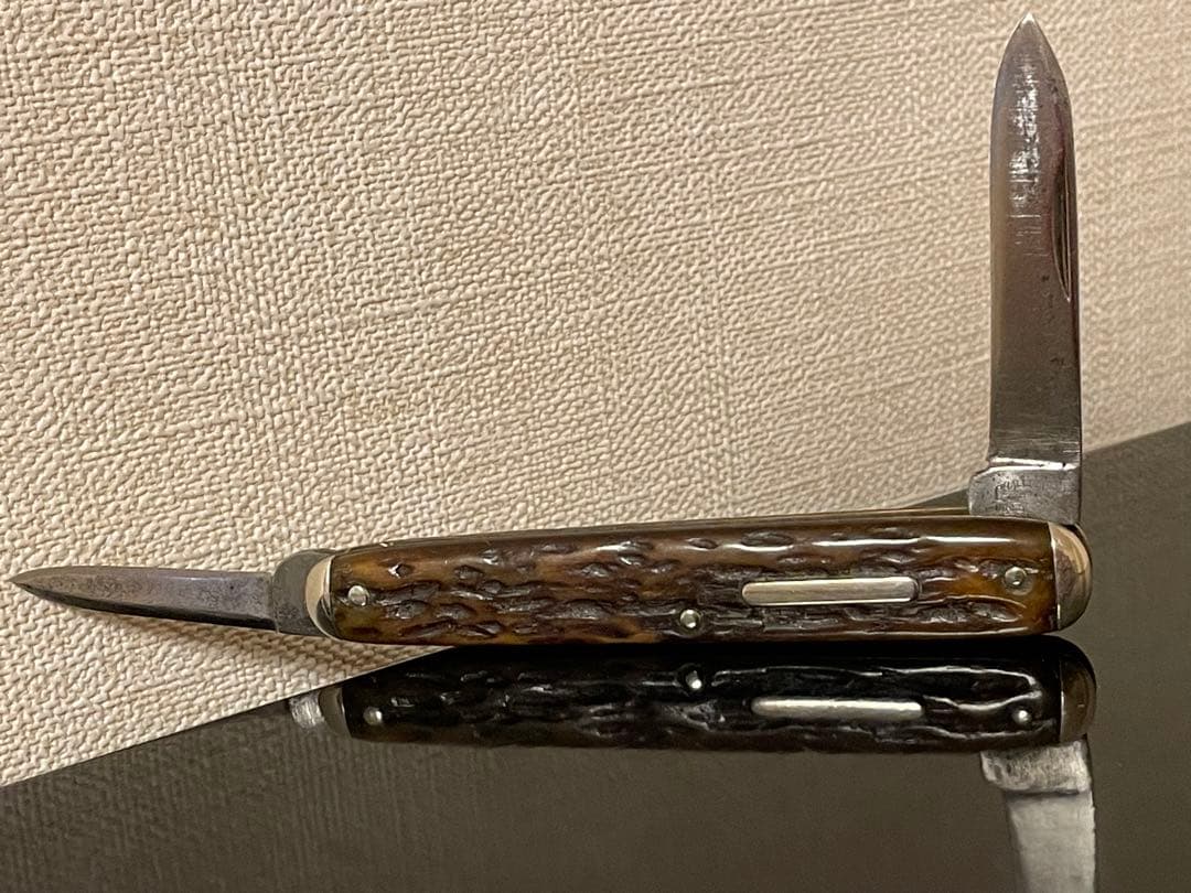 アンティークナイフ　チャレンジ　カトラリー社 イコールエンドナイフ　2枚刃