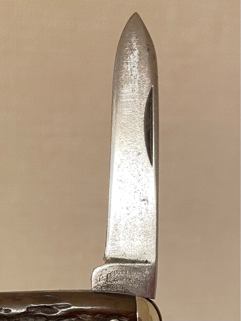 アンティークナイフ　チャレンジ　カトラリー社 イコールエンドナイフ　2枚刃