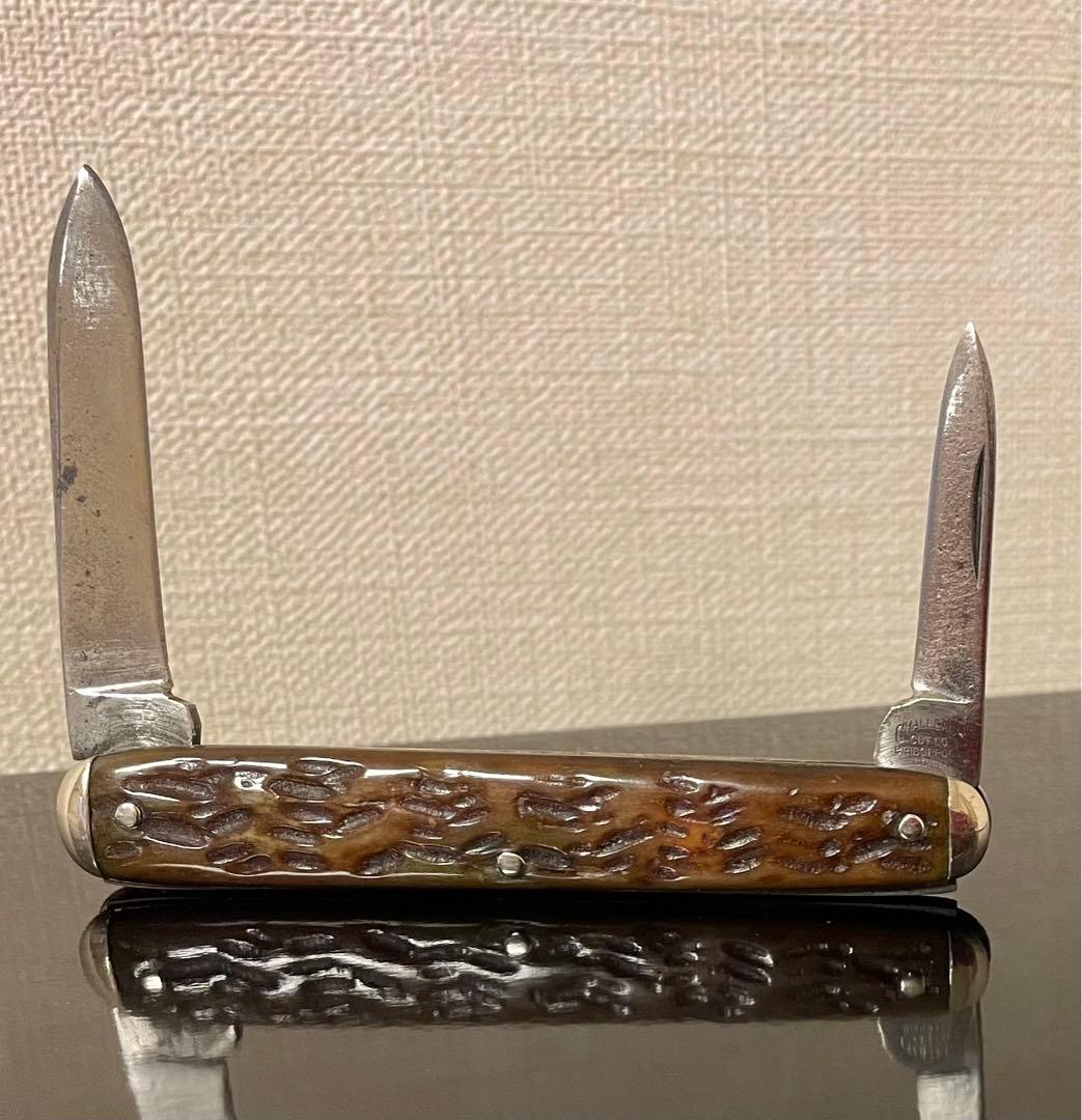 アンティークナイフ　チャレンジ　カトラリー社 イコールエンドナイフ　2枚刃