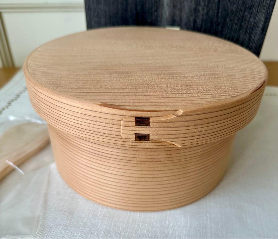 大館工芸社　おひつ　曲げわっぱ　新品未使用 六寸木地仕上　2合