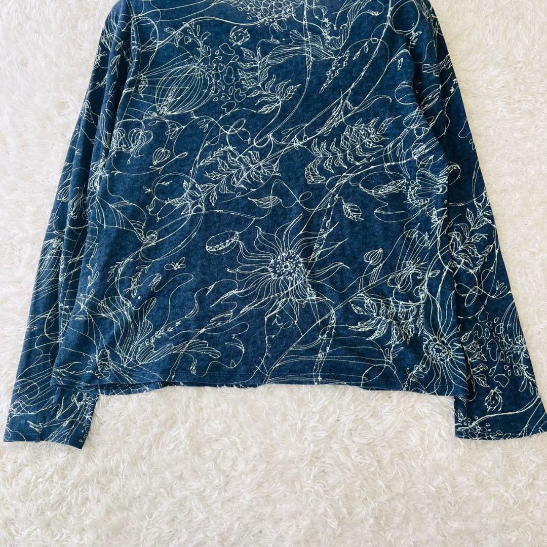 ヨーガンレール トップス チュニック フレア Aライン 染め 麻 ラミー M 花