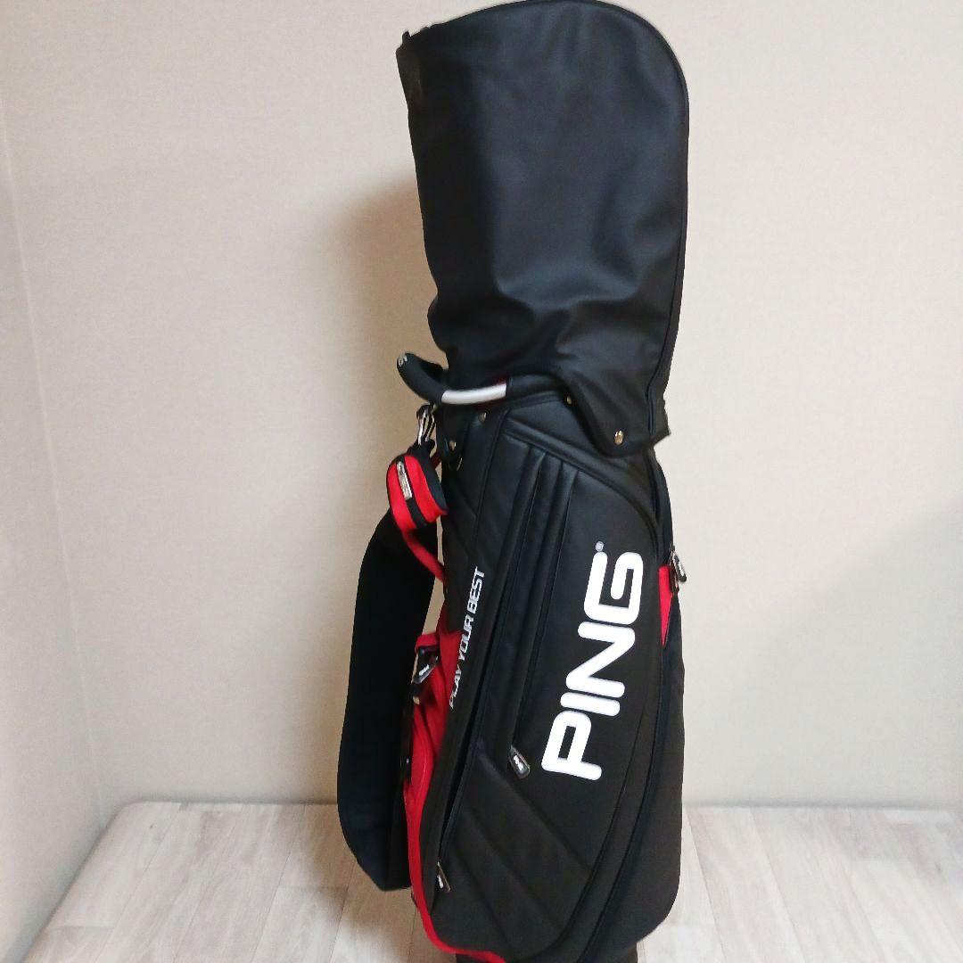 ＰＩＮＧ ピン ゴルフ キャディバッグ９型【ブラック/レッド】美品！