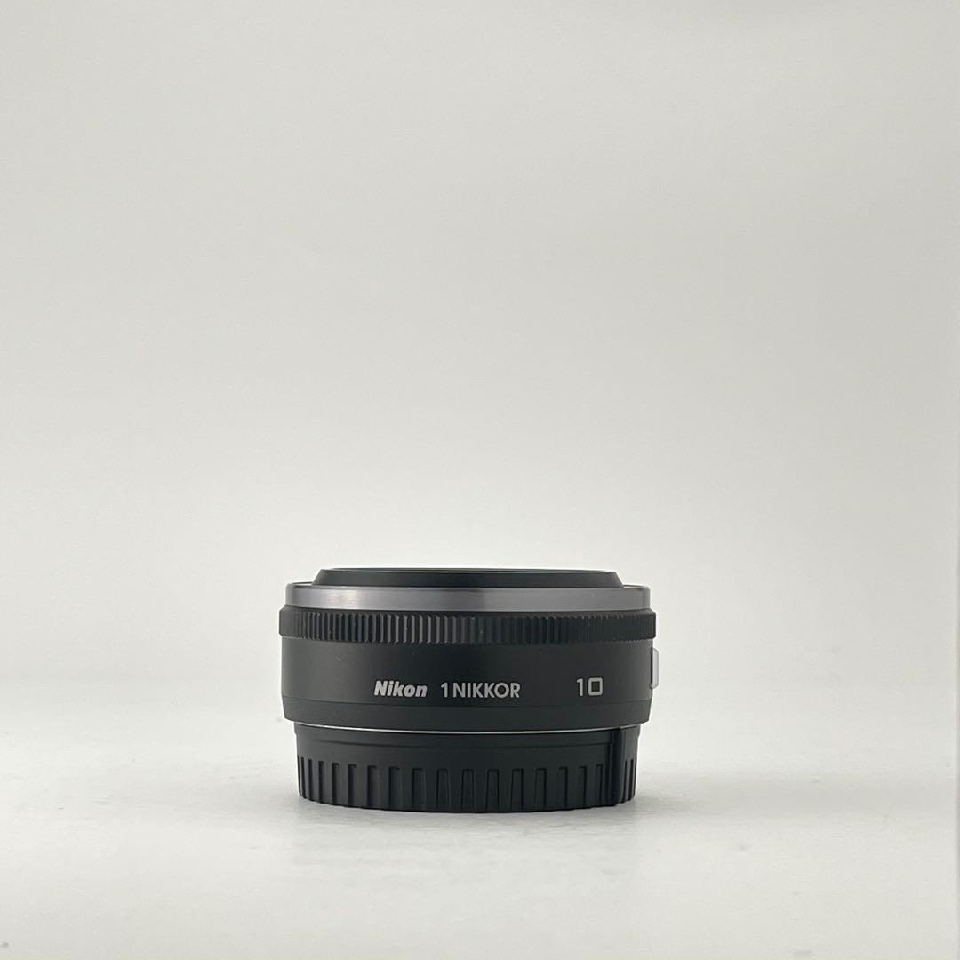 【美品・返品保証】Nikon1 10mm F2.8 ブラック 単焦点広角レンズ