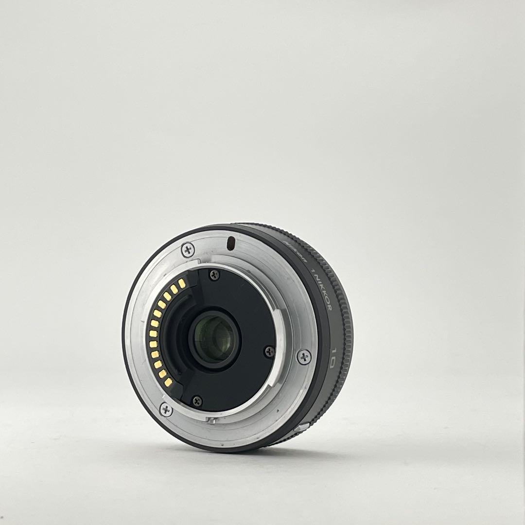 【美品・返品保証】Nikon1 10mm F2.8 ブラック 単焦点広角レンズ
