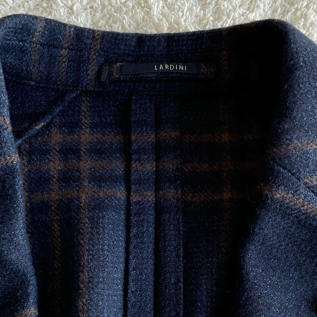 ぶぅ LARDINI ラルディーニ ジャケット ウィンドウペーン 52 紺